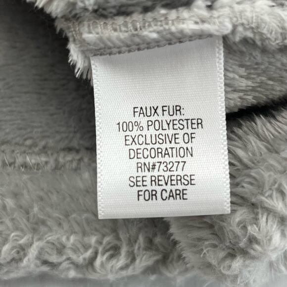 Croft & Barrow Gray Zip Up Sleeveless Soft Fleece Vest Pockets Large - Picture 5 of 8